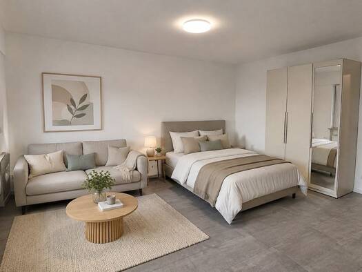 Wohnung zur Miete 600 € 1 Zimmer 30 m² Geschoss 1/4 frei ab sofort Waiblinger Straße 22 Rommelshausen Kernen im Remstal 71394