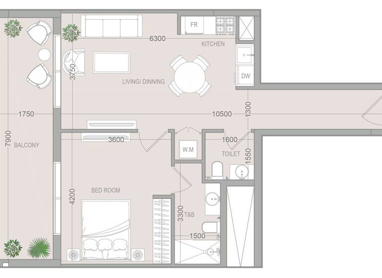 Wohnung zum Kauf provisionsfrei 268.262 € 2 Zimmer 71,8 m² Dubai 00000