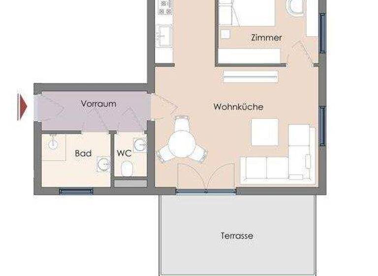 Wohnung zum Kauf - Erstbezug 249.000 € 2 Zimmer 48,5 m² Wolkersdorf im Weinviertel 2120