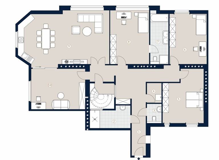 Wohnung zum Kauf - Erstbezug 1.899.000 € 5 Zimmer 172,4 m² Wien 1040