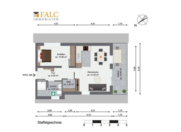 WG-Zimmer zum Kauf - Erstbezug provisionsfrei 211.000 € 2 Zimmer 49,1 m² frei ab 01.01.2028 Untergimpern Neckarbischofsheim 74924