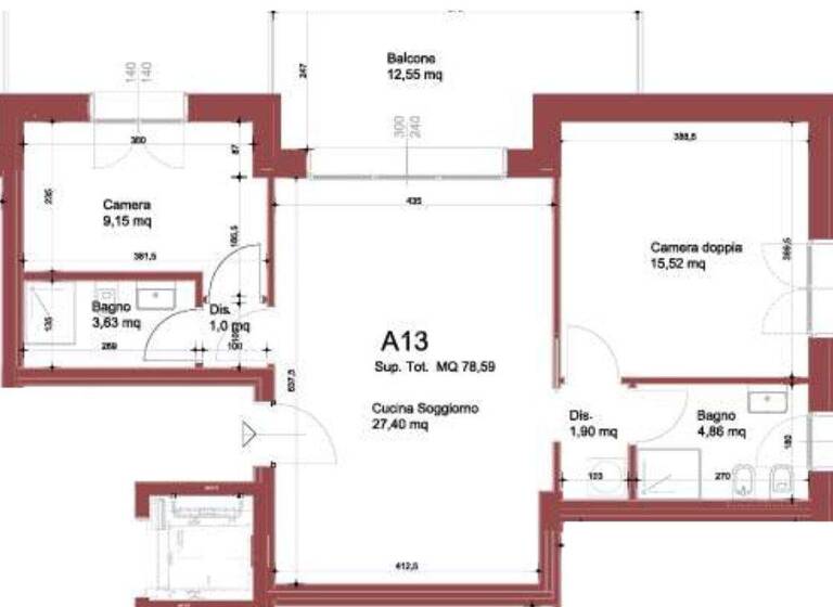 Wohnung zum Kauf 349.000 € 3 Zimmer 78 m² 1. Geschoss Desenzano del Garda 25015