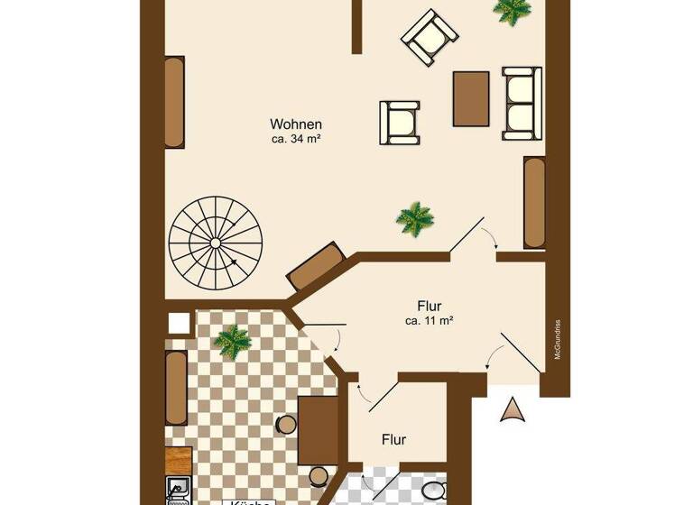 Maisonette zum Kauf 169.000 € 2 Zimmer 77,9 m² 3. Geschoss Uhlandstraße 32 Altlindenau Leipzig 04177