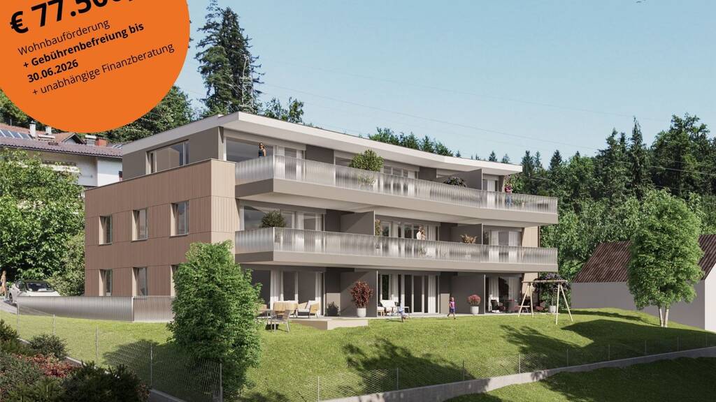 Terrassenwohnung zum Kauf - Erstbezug provisionsfrei als Kapitalanlage geeignet 462.500 € 2 Zimmer 58,9 m² Maria Grüner Straße 6 Frastanz 6820