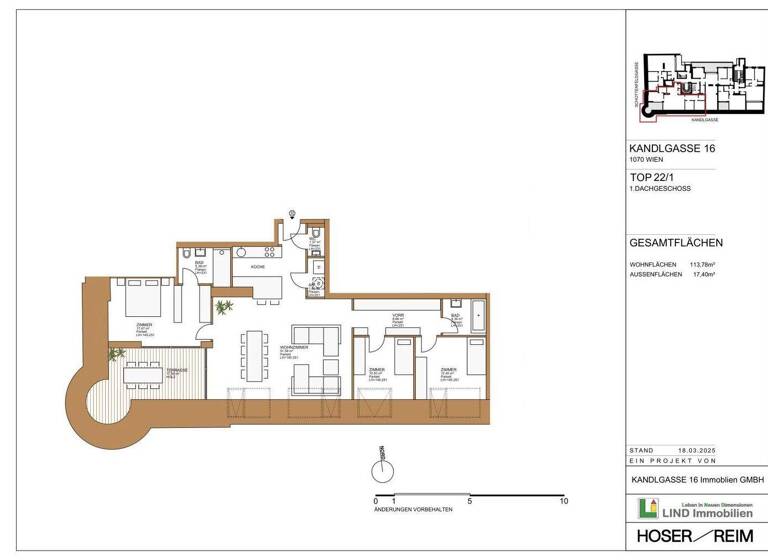Wohnung zum Kauf - Erstbezug 1.600.000 € 4 Zimmer 114 m² Wien 1070