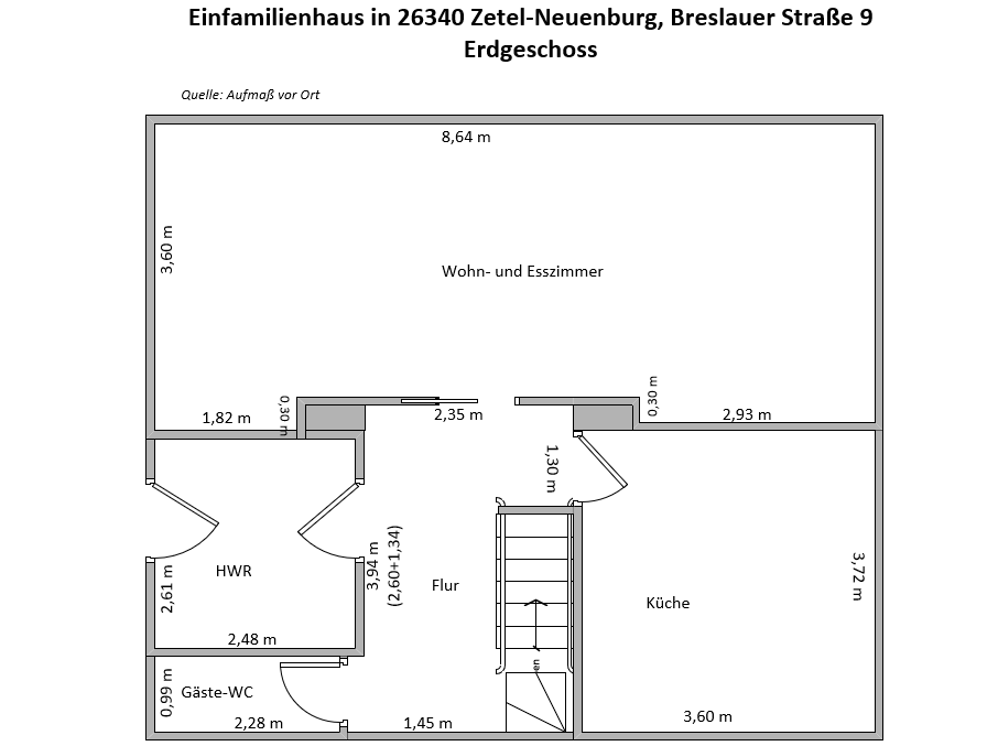 Einfamilienhaus zum Kauf 270.000 € 4 Zimmer 100 m²<br/>Wohnfläche 834 m²<br/>Grundstück Neuenburg Zetel 26340