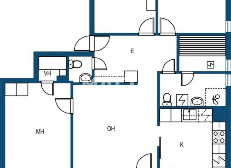 Studio zum Kauf 244.000 € 4 Zimmer 81,5 m² 2. Geschoss Linnankoskenkatu 65-67 Porvoo 06100