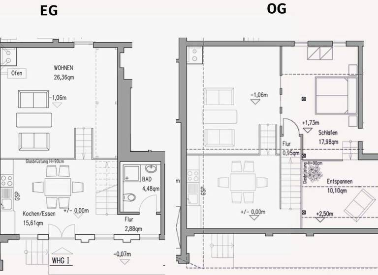 Maisonette zur Miete 936 € 2,5 Zimmer 78 m² EG frei ab 01.05.2026 Dorfstraße 6a Kosel 24354
