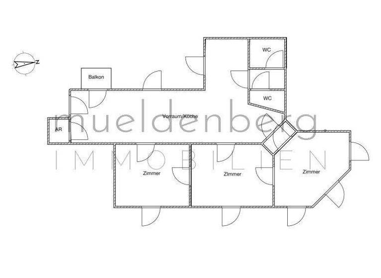 Büro zur Miete 2.758 € 3 Zimmer 152,2 m² Bürofläche Wien 1040