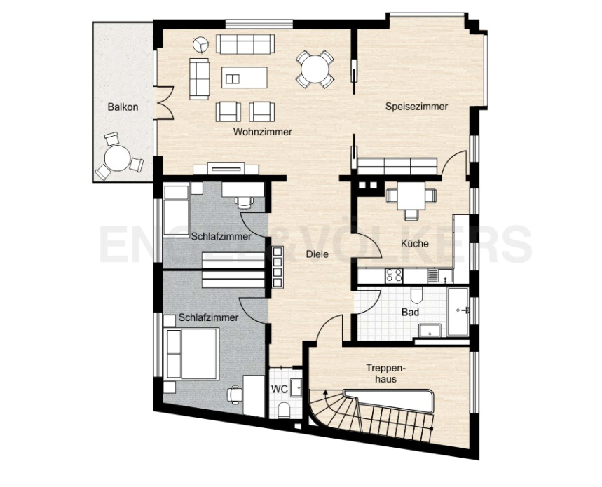 Wohnung zur Miete 1.200 € 4 Zimmer 122 m²<br/>Wohnfläche 2.<br/>Geschoss ab sofort<br/>Verfügbarkeit Kitzingen Kitzingen 97318