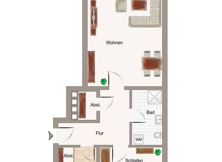 Wohnung zum Kauf 162.000 € 2 Zimmer 67,6 m² Vechta 49377