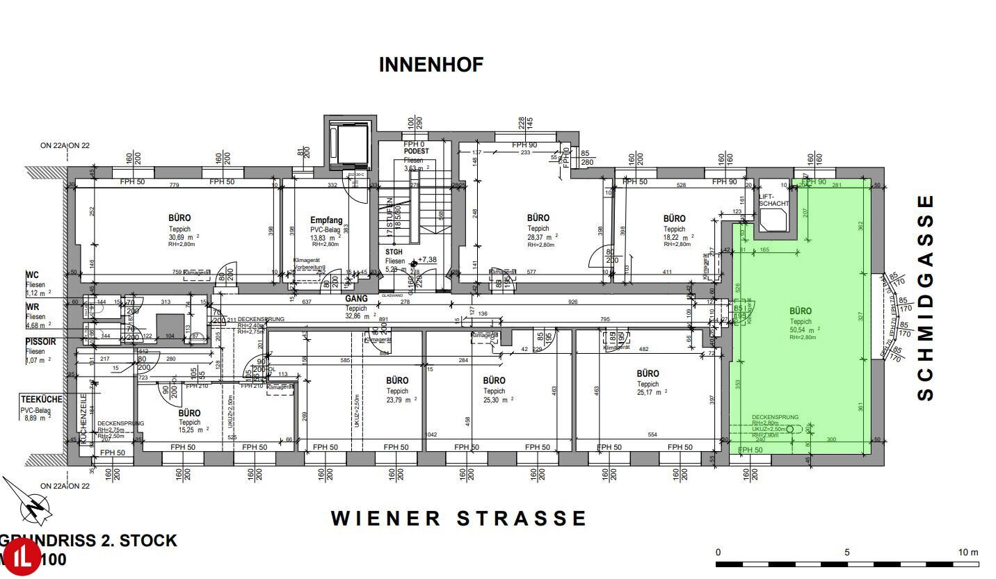 Bürofläche zur Miete 784 € 1 Zimmer 50,5 m²<br/>Bürofläche Schwechat 2320