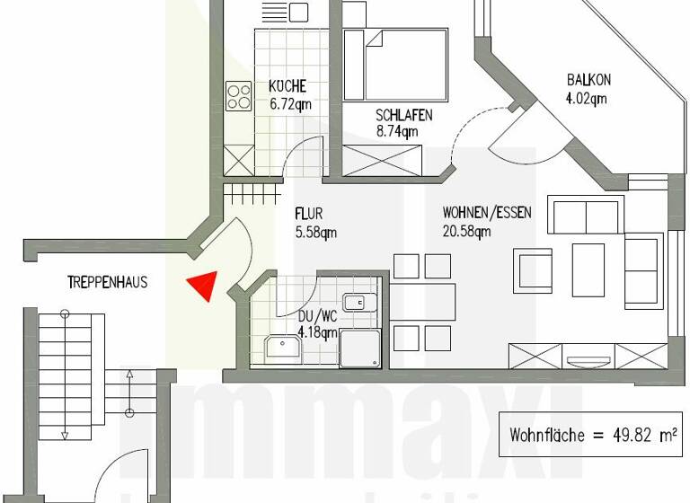 Wohnung zur Miete 680 € 2 Zimmer 49,8 m² EG frei ab 01.07.2026 Am Krähenfeld 8 Markkleeberg 04416