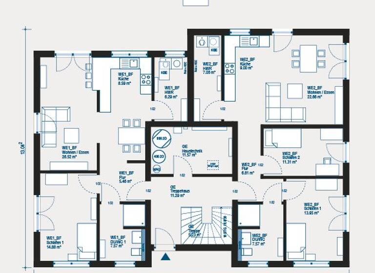 Mehrfamilienhaus zum Kauf provisionsfrei 996.465 € 10 Zimmer 294 m² 794 m² Grundstück Engelskirchen-Loope Engelskirchen 51766