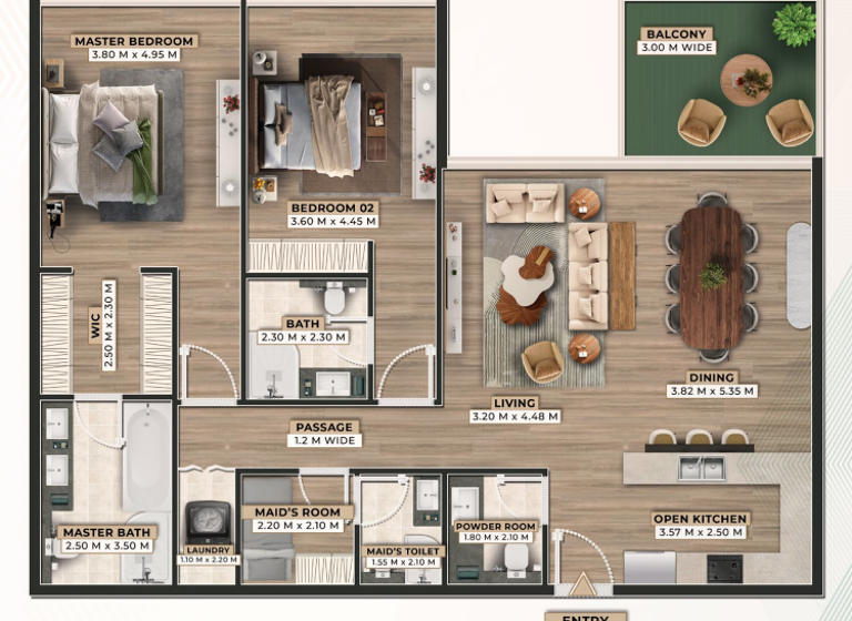 Wohnung zum Kauf 700.285 € 4 Zimmer 157,2 m² Dubai