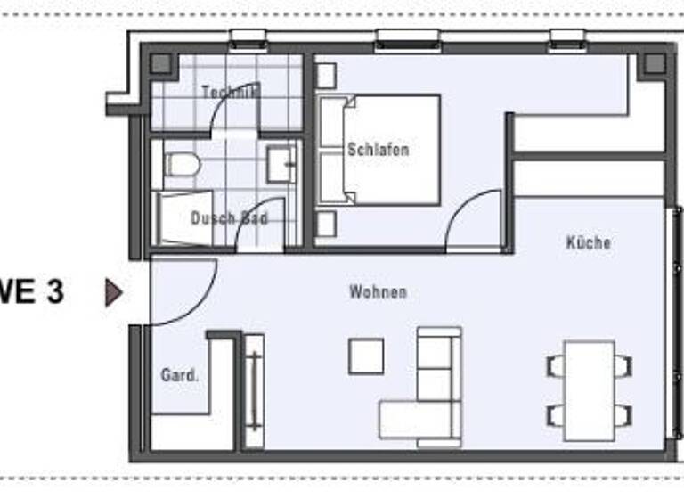 Wohnung zum Kauf provisionsfrei 358.730 € 2 Zimmer 50,5 m²<br/>Wohnfläche EG<br/>Geschoss Klingberg Scharbeutz 23684