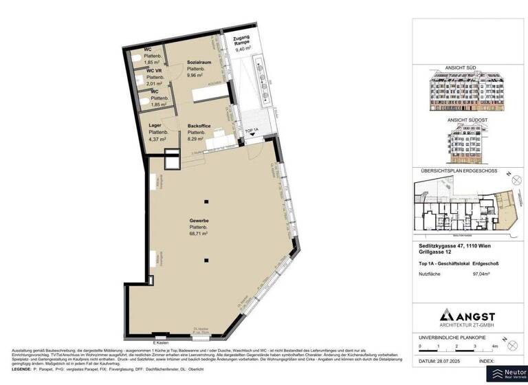 Ladenfläche zur Miete - Erstbezug 21,97 € Wien,Simmering 1110