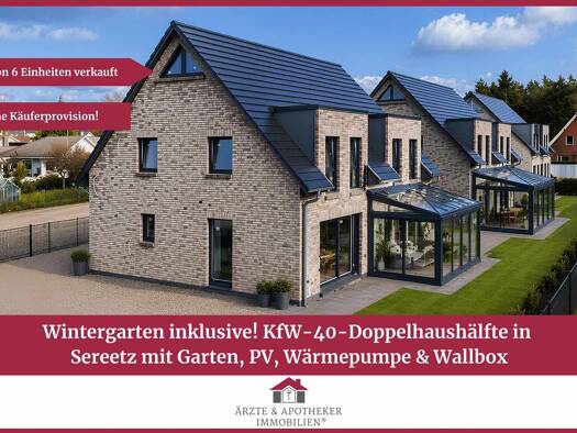 Doppelhaushälfte zum Kauf - Erstbezug 479.000 € 5 Zimmer 115 m² 201,4 m² Grundstück Bad Schwartau / Sereetz 23611