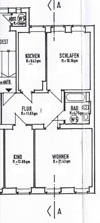 Wohnung zum Kauf 101.000 € 3 Zimmer 74,4 m²<br/>Wohnfläche 1.<br/>Geschoss Uferstraße 14 Innenstadt Görlitz 02826