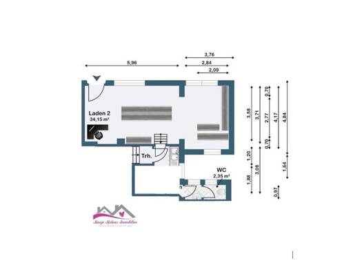 Laden zur Miete 350 € 2 Zimmer 33 m² Verkaufsfläche Jever 26441