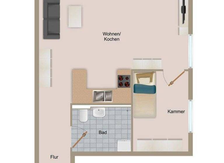 Wohnung zum Kauf provisionsfrei 469.000 € 2 Zimmer 58,5 m² 1. Geschoss Faistenhaar Brunnthal 85649
