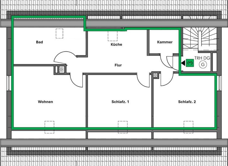 Wohnung zum Kauf provisionsfrei 189.000 € 3 Zimmer 64,7 m² frei ab sofort Bergstraße 35 Burgthann 90559
