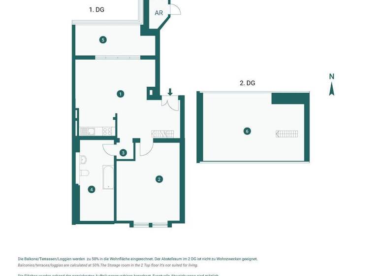Wohnung zum Kauf provisionsfrei 343.000 € 2 Zimmer 76 m² 5. Geschoss Südvorstadt Leipzig 04275