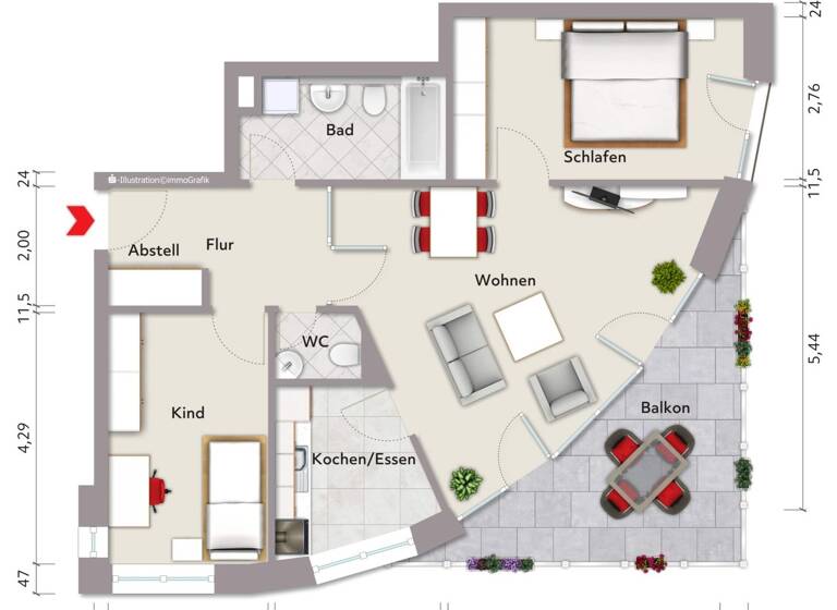 Wohnung zum Kauf 300.000 € 3 Zimmer 75 m² Buchholz 21244