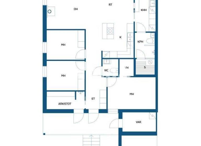 Doppelhaushälfte zum Kauf 269.000 € 4 Zimmer 104 m² 1.109 m² Grundstück Peiponpesä 12 Laukaa 41310