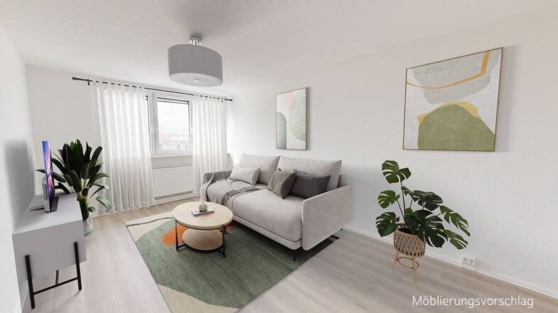Wohnung zur Miete 660 € 2 Zimmer 73,3 m² 3. Geschoss Gerberstr. 16 Zentrum-Nord Leipzig 04105
