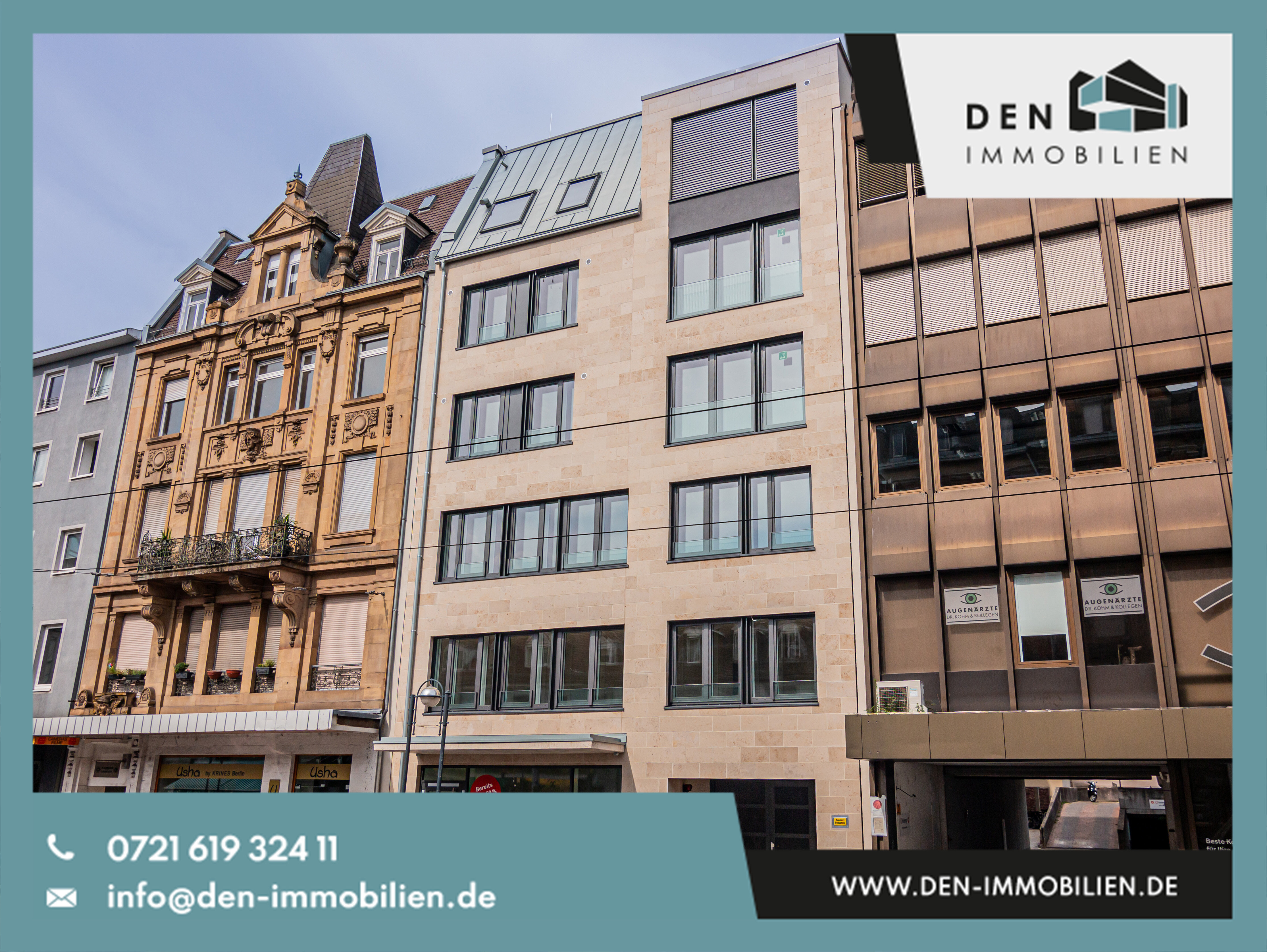 Wohnung zum Kauf provisionsfrei 529.900 € 2 Zimmer 83,2 m²<br/>Wohnfläche 1.<br/>Geschoss Innenstadt - West - Westlicher Teil Karlsruhe 76133