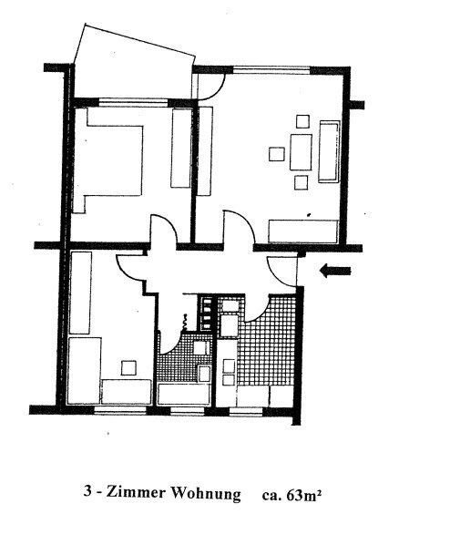 Wohnung zur Miete 500 € 3 Zimmer 63,6 m²<br/>Wohnfläche 1.<br/>Geschoss 01.02.2025<br/>Verfügbarkeit Heiligenbergstraße 22 Süsterfeld / Helleböhn Kassel 34134