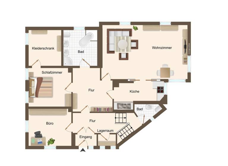 Mehrfamilienhaus zum Kauf 425.000 € 6 Zimmer 200 m² 1.150 m² Grundstück Hiddesen Detmold / Hiddesen 32760