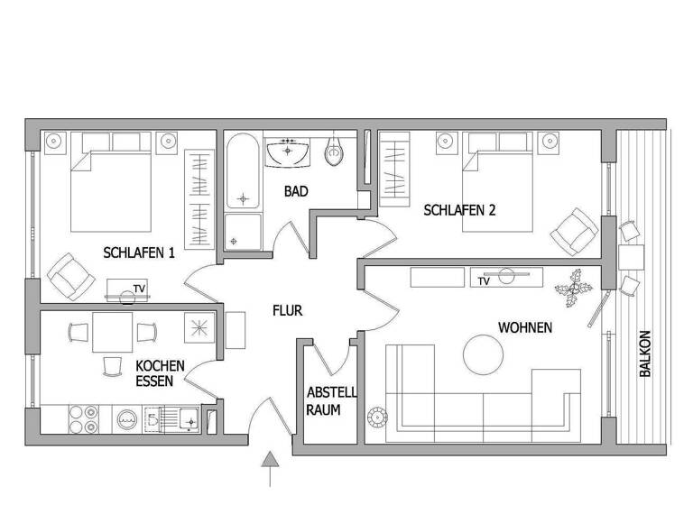 Wohnung zur Miete auf Zeit 3.140 € 3 Zimmer 82 m² frei ab sofort Westend-Süd Frankfurt am Main 60323