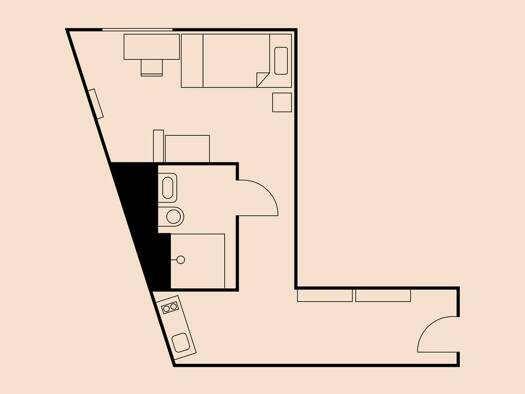 Studio zur Miete 550 € 1 Zimmer 40 m² frei ab 01.03.2026 Geeren Altstadt Bremen 28195