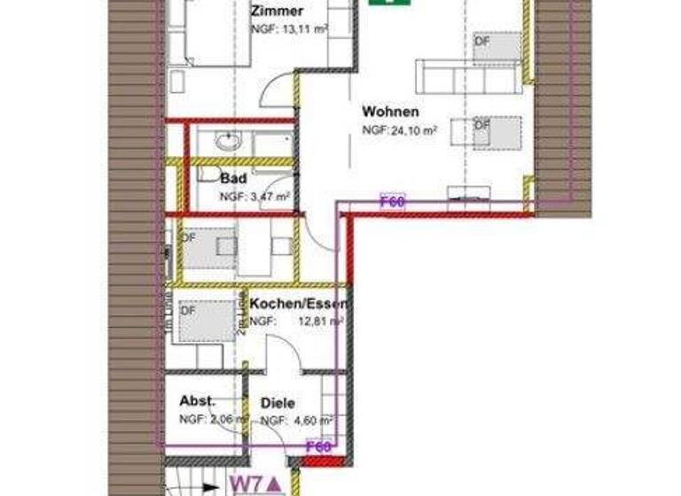 Wohnung zur Miete 850 € 2 Zimmer 63,2 m² frei ab 01.03.2026 Lahr Lahr/Schwarzwald 77933