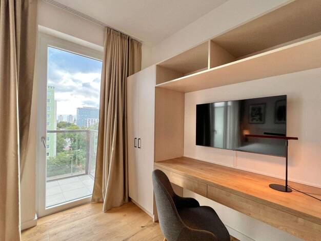Studio zur Miete Wohnen auf Zeit 1.395 € 1 Zimmer 34 m² frei ab 31.05.2026 Platz der Vereinten Nationen 22 A Friedrichshain Berlin 10249