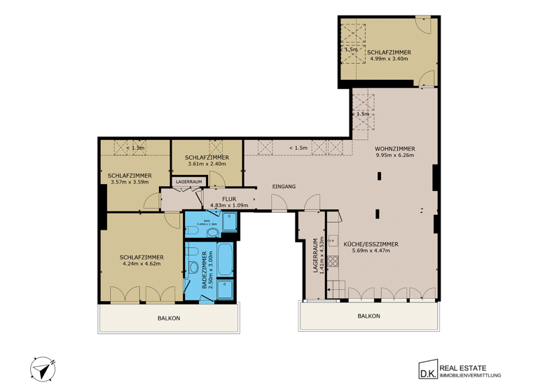 Penthouse zum Kauf 1.325.000 € 4,5 Zimmer 151,8 m² 5. Geschoss Prenzlauer Berg Berlin 10405