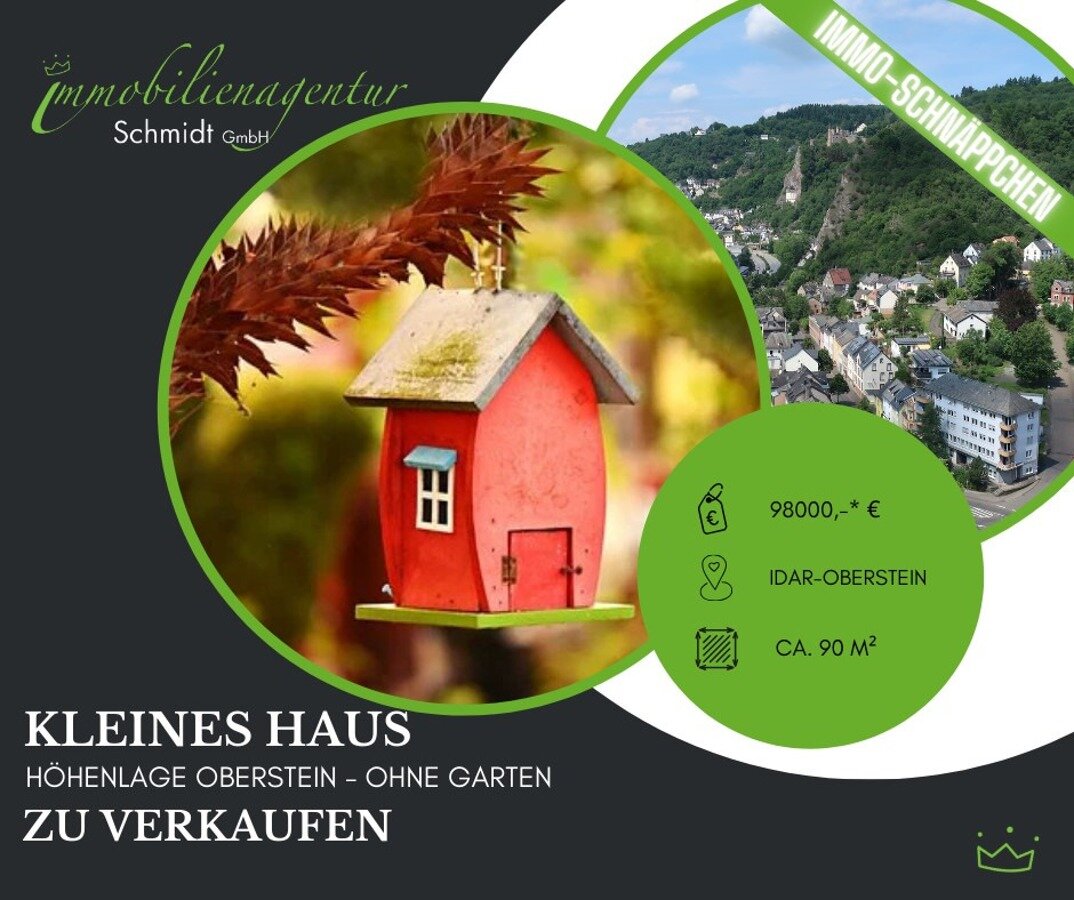 Einfamilienhaus zum Kauf 98.000 € 4 Zimmer 90 m²<br/>Wohnfläche 135 m²<br/>Grundstück Oberstein Idar-Oberstein 55743