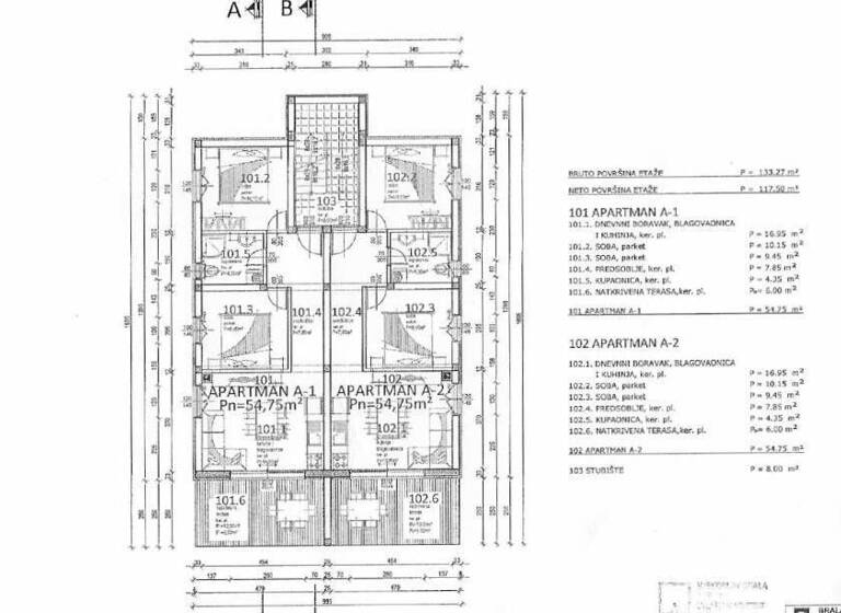 Wohnung zum Kauf 169.650 € 2 Zimmer 56.550 m² 1. Geschoss Kolan