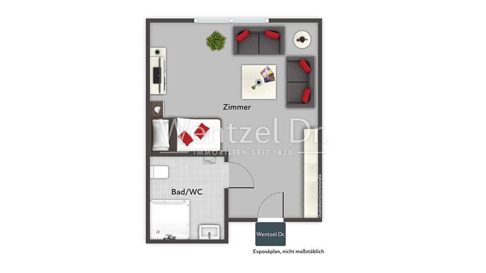 Studio zum Kauf provisionsfrei 160.000 € 1 Zimmer 22,6 m²<br/>Wohnfläche Wilhelmsburg Hamburg 21109