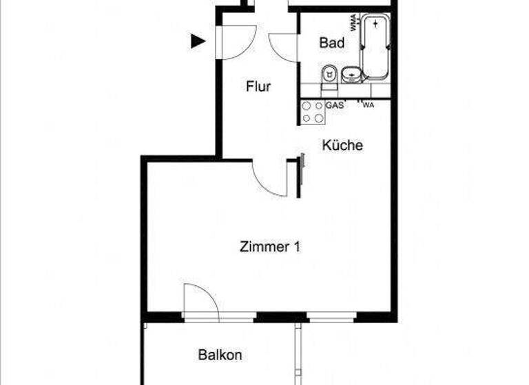 Wohnung zur Miete 325 € 2 Zimmer 50,7 m² 4. Geschoss Wladimir-Komarow-Eck 6 Frankfurt Frankfurt (Oder) 15236