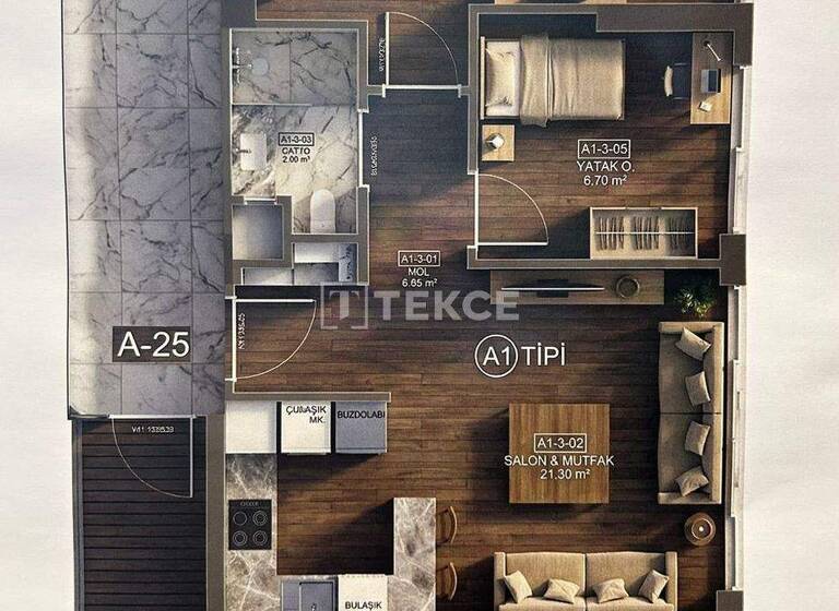Wohnung zum Kauf 351.000 € 3 Zimmer 155 m² EG Antalya 07112