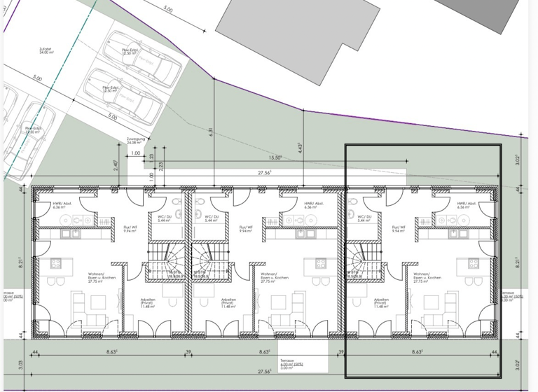 Reihenendhaus zum Kauf - Erstbezug 365.000 € 4 Zimmer 106,1 m² 360 m² Grundstück frei ab 01.12.2026 Weitzmühlener Straße 68 C Eitze Verden (Aller) 27283