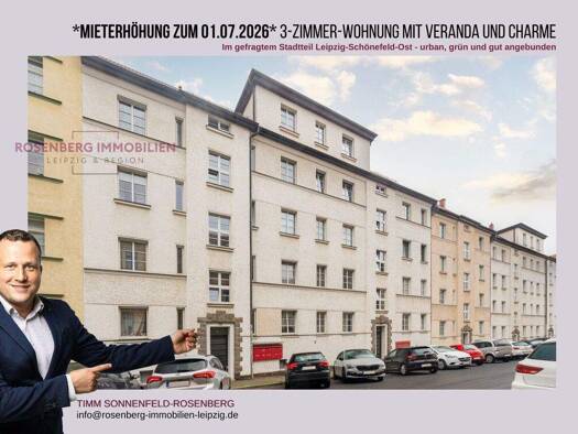 Wohnung zum Kauf 139.900 € 3 Zimmer 70,4 m² 1. Geschoss Clara-Wieck-Straße 23 WE14 Schönefeld-Abtnaundorf Leipzig / Schönefeld-Ost 04347