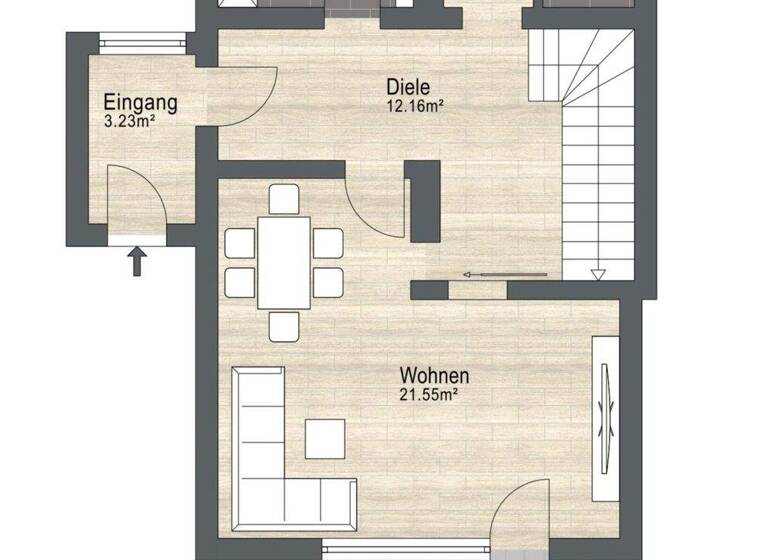 Doppelhaushälfte zum Kauf 645.000 € 4 Zimmer 127,2 m² 320 m² Grundstück frei ab 01.05.2026 Großinzemoos Röhrmoos 85244