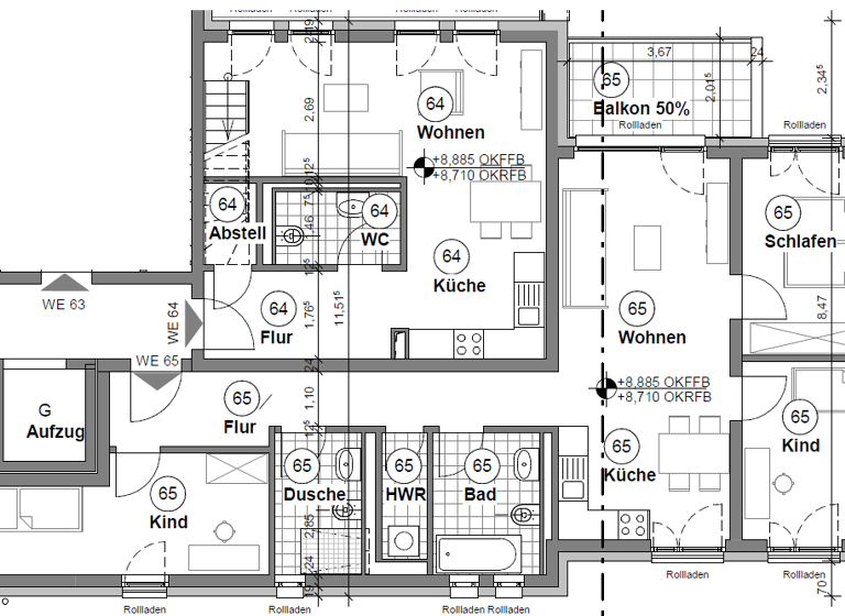 Wohnung zur Miete 1.364 € 4 Zimmer 88 m² 1. Geschoss frei ab sofort Im Wustrocken Bestensee 15741