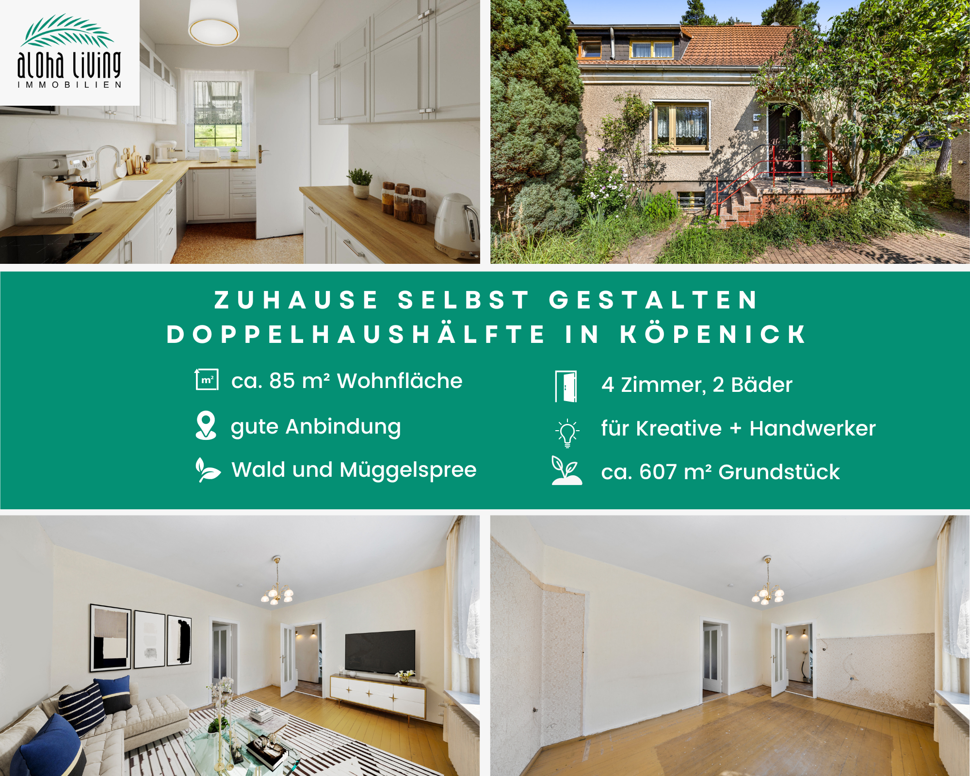 Doppelhaushälfte zum Kauf 348.381 € 4 Zimmer 85,3 m²<br/>Wohnfläche 607 m²<br/>Grundstück Köpenick Berlin 12559