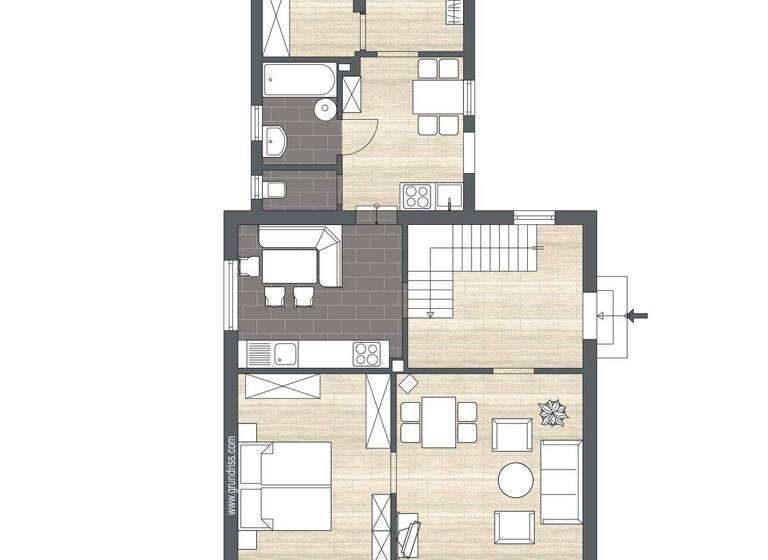 Einfamilienhaus zur Miete 1.200 € 3,5 Zimmer 110 m² 590 m² Grundstück frei ab 01.03.2026 Neuenkirchen Schwanewede 28790