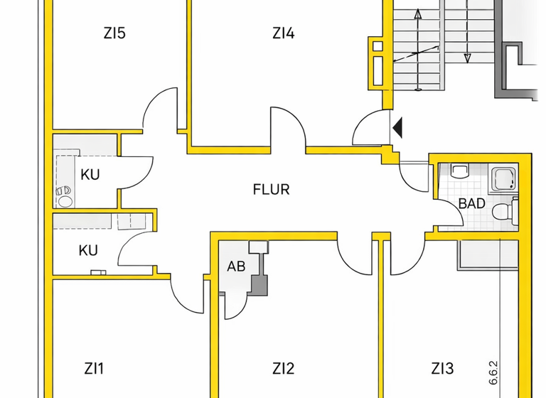 Bürofläche zur Miete provisionsfrei 4.038 € 5 Zimmer 140 m² Bürofläche Wilmersdorf Berlin 10719